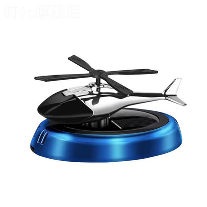 Car Air Freshener Helicopter Solar Rotating Aroma Diffuser Automotive Interior Decorative Accessorie Universal