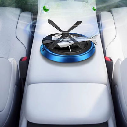 Car Air Freshener Helicopter Solar Rotating Aroma Diffuser Automotive Interior Decorative Accessorie Universal