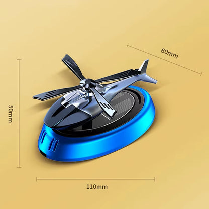 Car Air Freshener Helicopter Solar Rotating Aroma Diffuser Automotive Interior Decorative Accessorie Universal